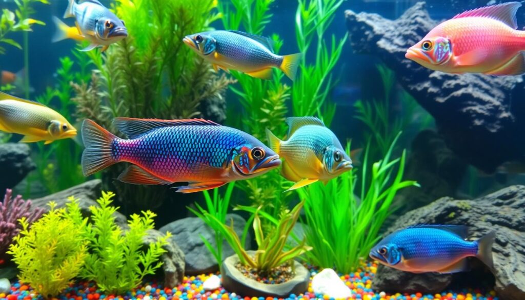 Aggressive fish in freshwater aquariums