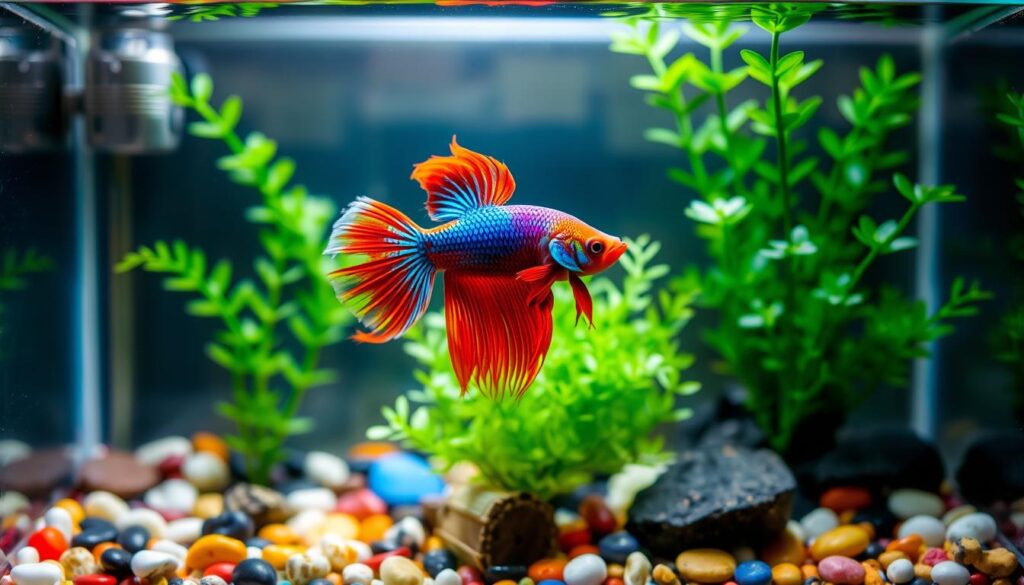 Betta fish in 2 gallon tank