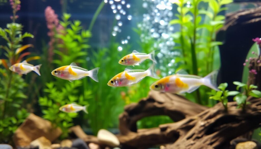 White Cloud Mountain Minnow in Aquarium