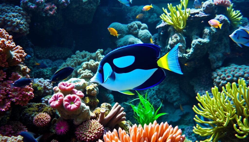 Feeding Naso Tang