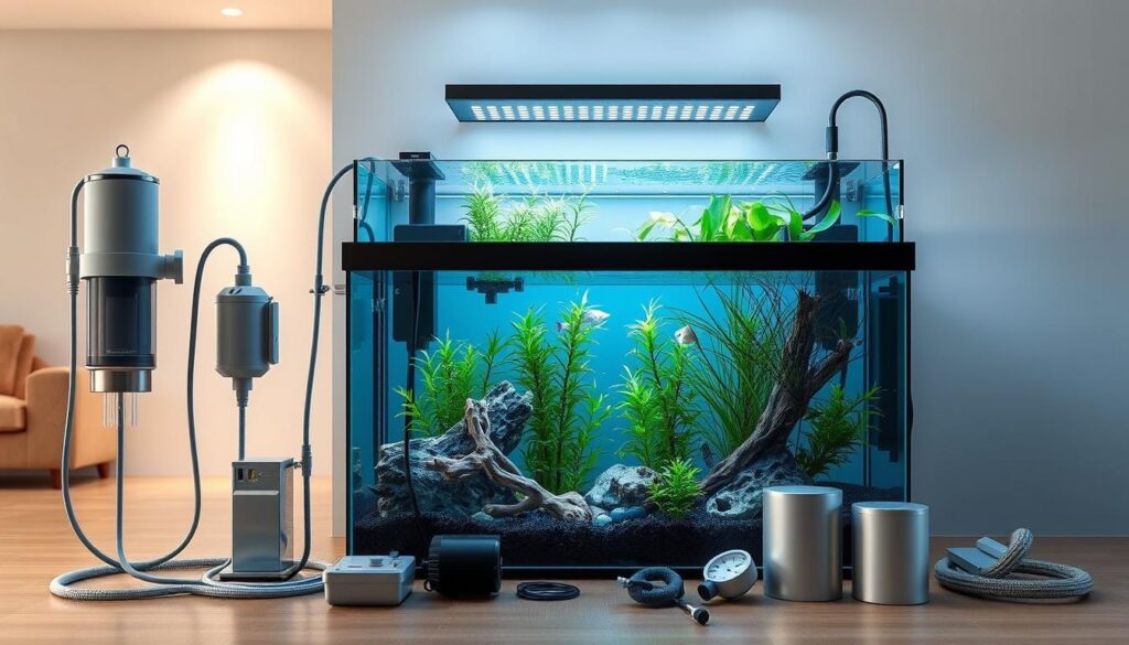 aquarium equipment installation