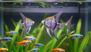 can tetras live with angelfish