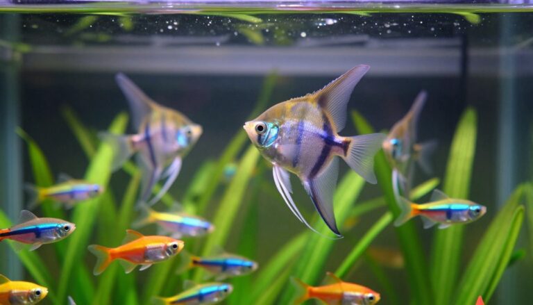 can tetras live with angelfish